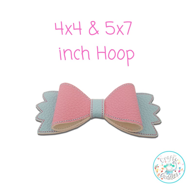 Ith bow embroidery machine sybju ith scalloped bow in the  etsy Ith bow embroidery machine sybju ith scalloped bow in the  etsy