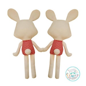 ITH Bunny Rabbit Toy Machine Embroidery Pattern Download ITH - Etsy