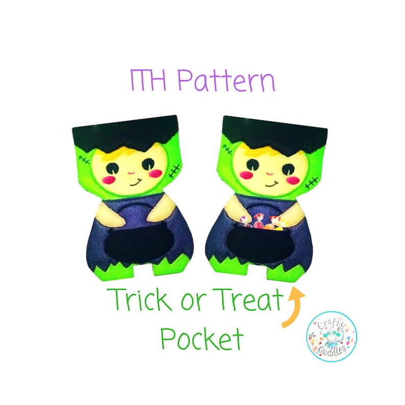Frankenstein Toy ITH Halloween Stuffies Machine Embroidery Design Bundle In the hoop Mummy Stuffie ITH Pumpkin Stuffie ITH Witch Doll