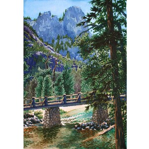 Yosemite - Note Card - Bridge at Sentinel Rock