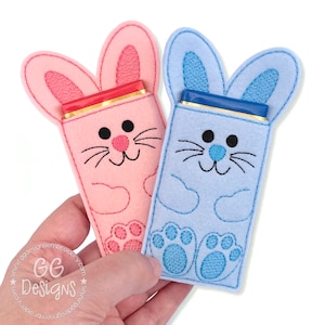 Bunny Chocolate Sleeve in the hoop machine embroidery design