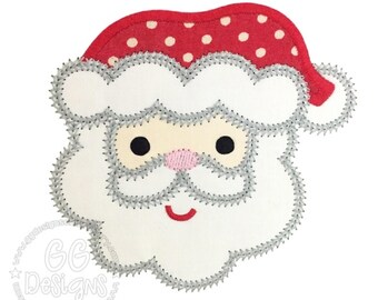 Santa Appliqué machine embroidery design