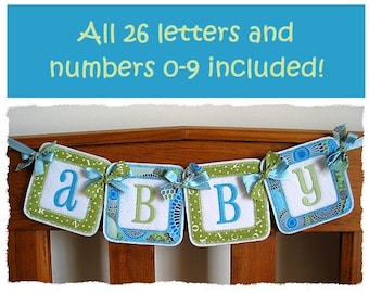 Square Banner / Bunting in the hoop machine embroidery design