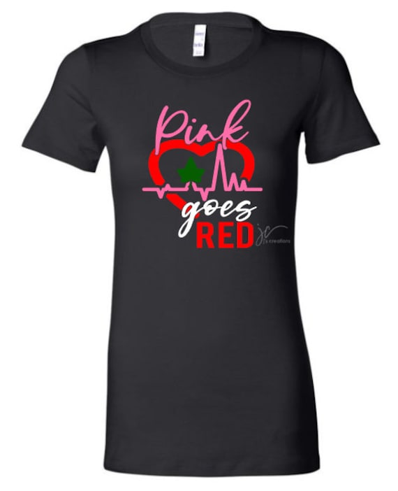 Aka pink goes red t shirts clearance