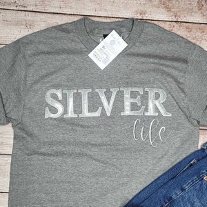 Silver Life Custom Embroidered T-Shirt | Sorority Shirt | Sisterhood | Greek Life | Sorority Gift | Big and Little
