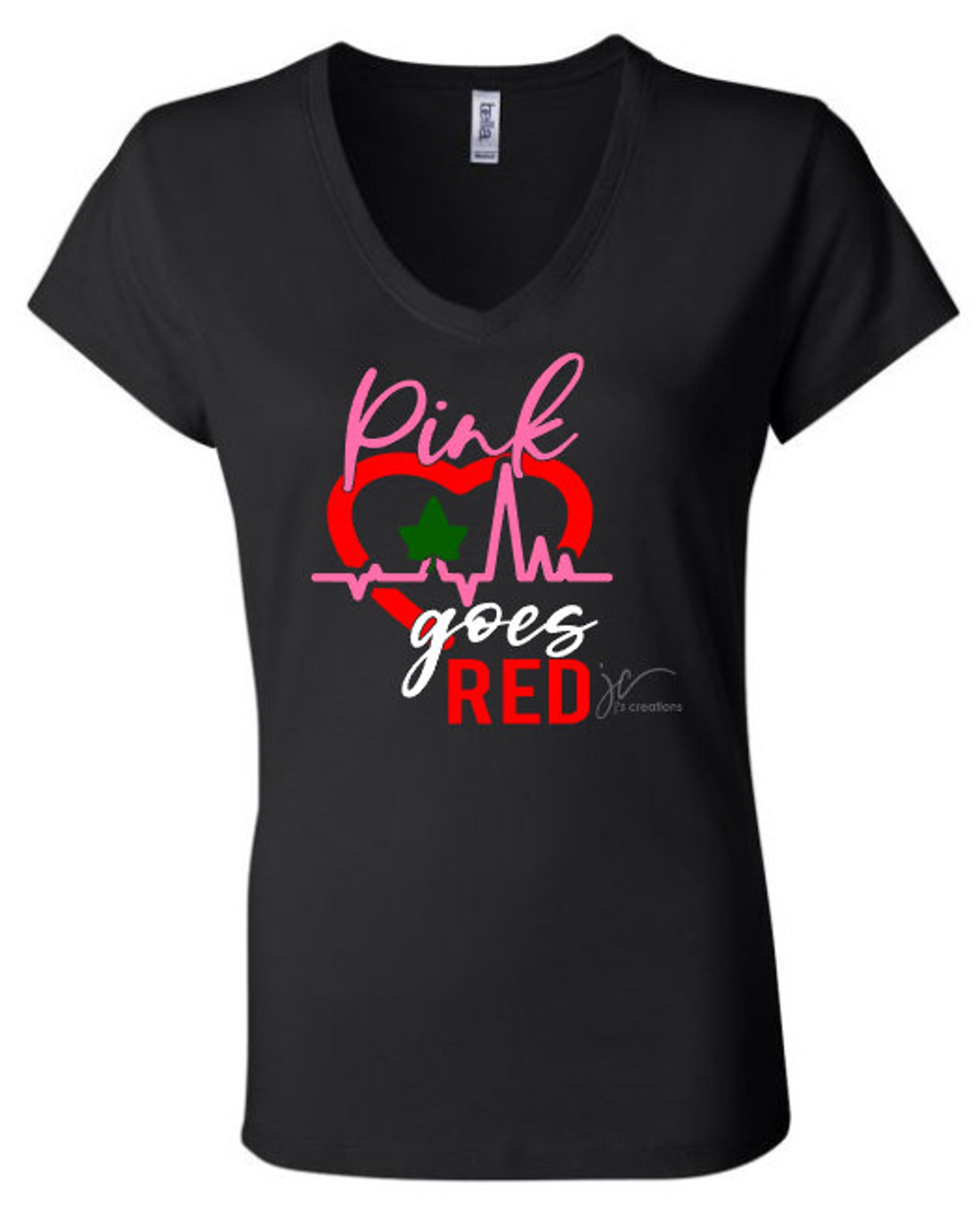 Pink Goes Red for Heart Health Alpha Kappa Alpha Sorority Etsy
