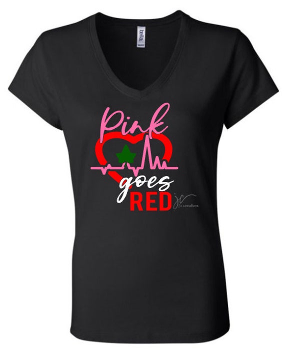 Aka pink goes red t shirts sales