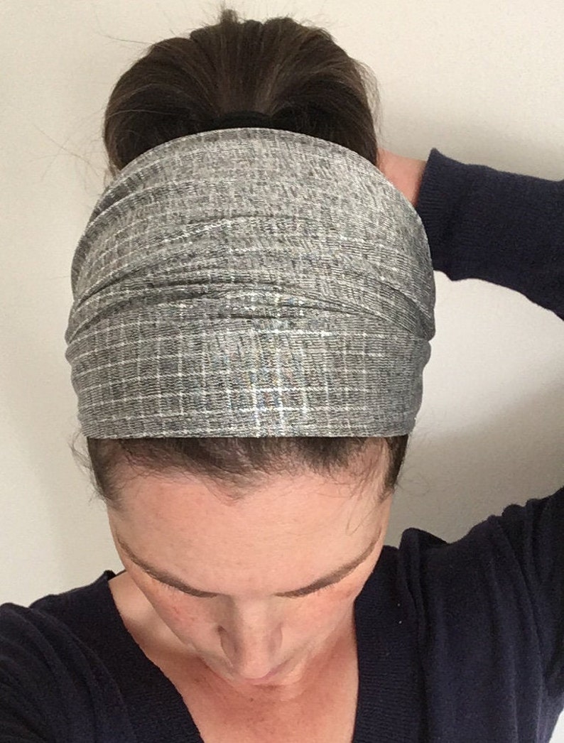 Christian head covering silver head scarf headcover for Etsy