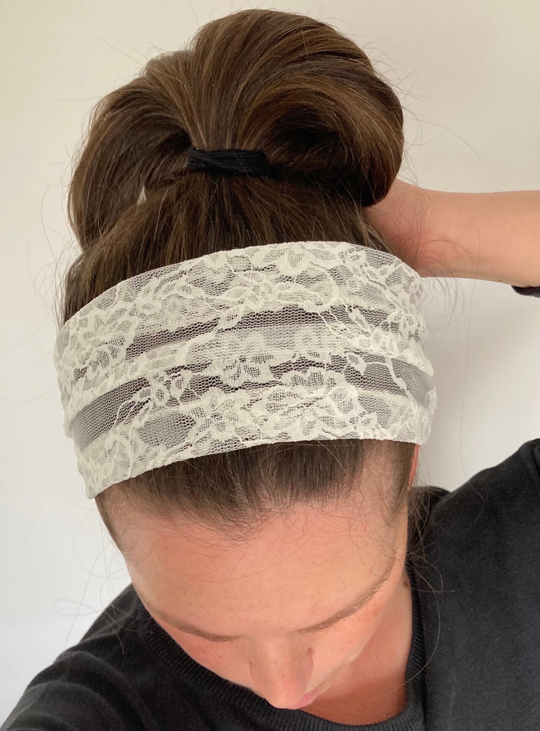 Hair covering, half tichel, jewish hair covering, head covering headband, head scarf- COLORS AVAILABLE