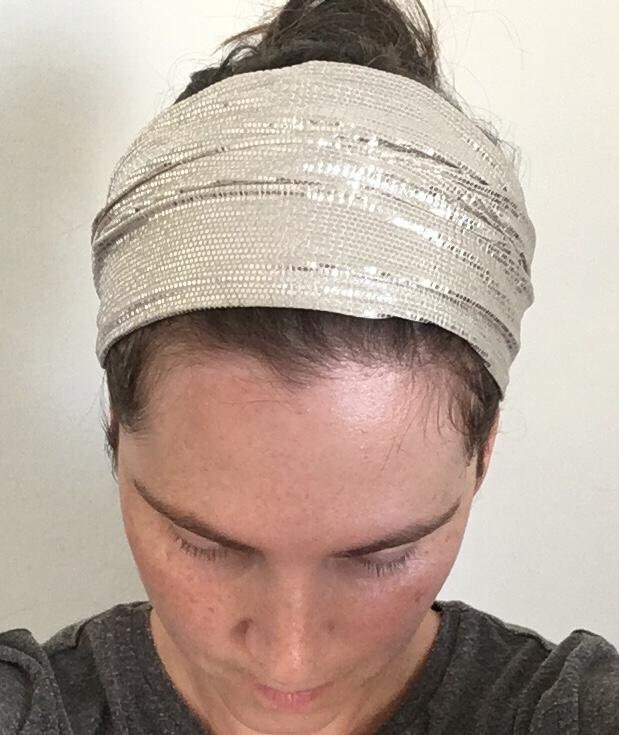 Christian head covering silver head scarf headcover for Etsy