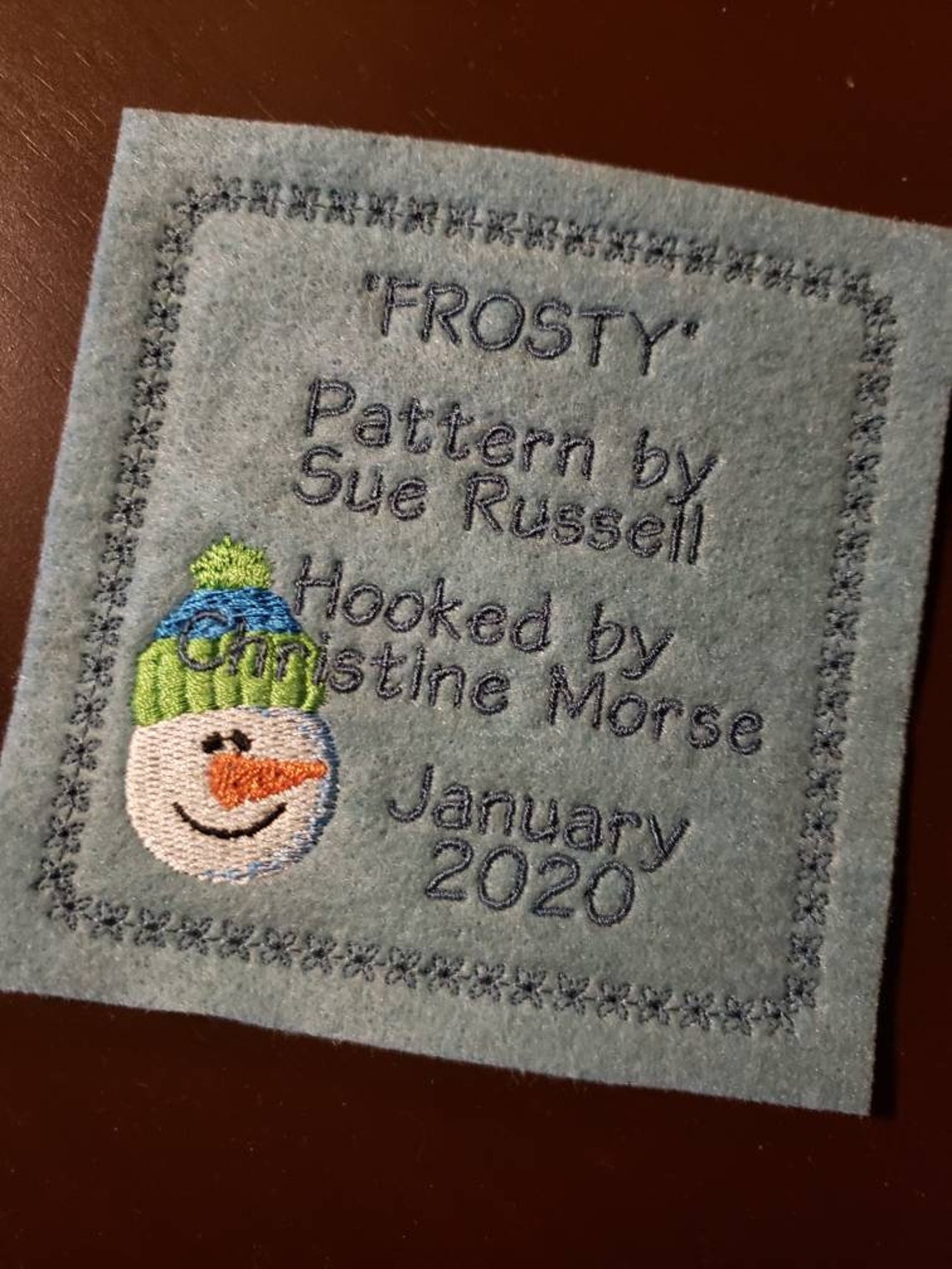 Personalized Hooked Rug Label. Free Shipping. Custom Designed Etsy Canada