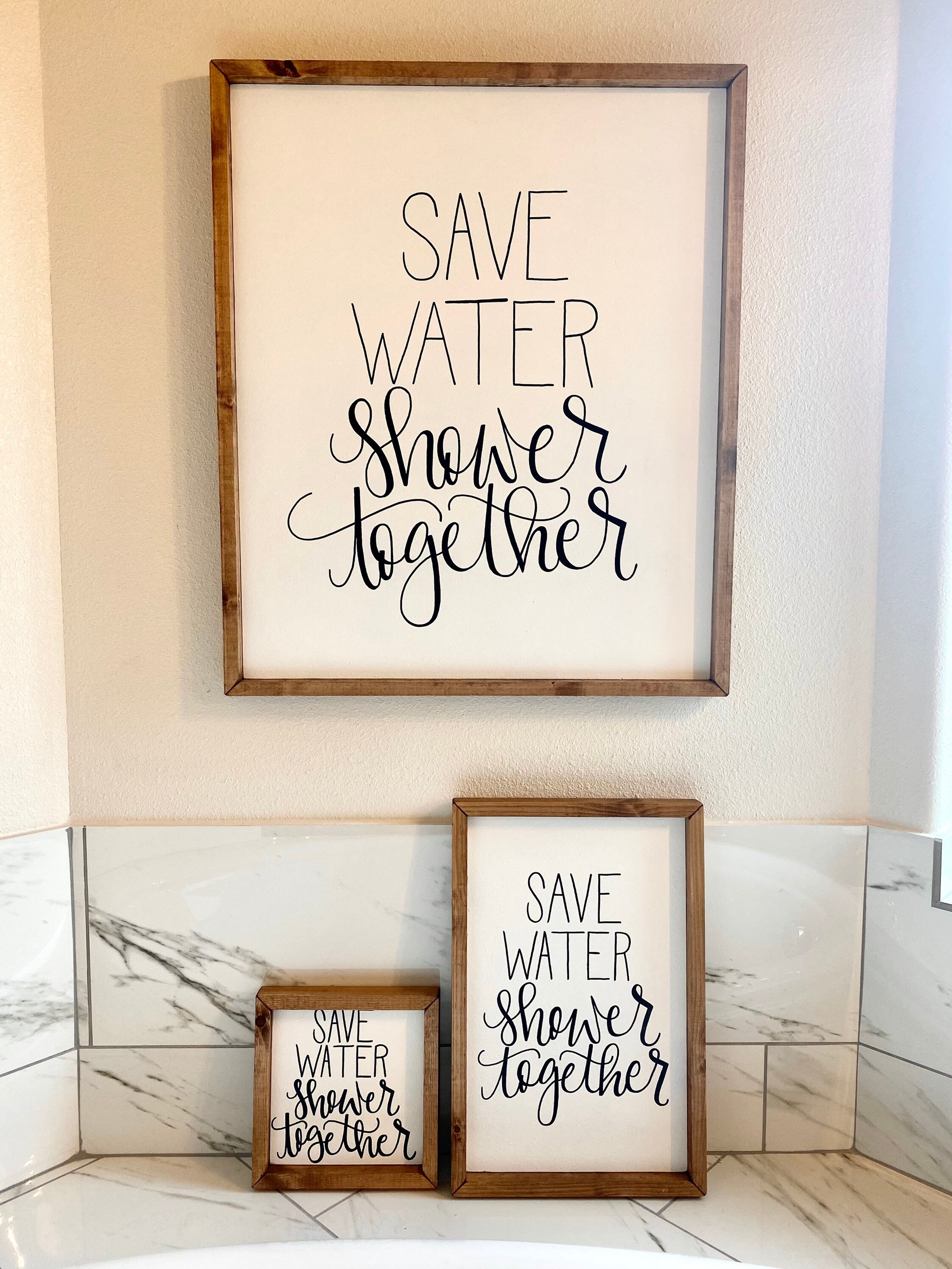Save water shower together save water shower together sign | Etsy