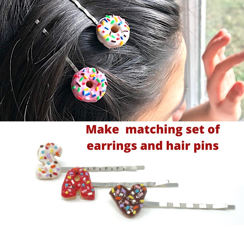 Donut stud earrings hypoallergenic doughnut earrings silver Etsy