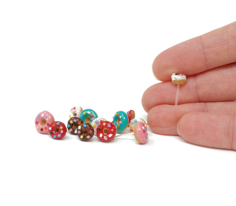 Donut Stud Earrings Hypoallergenic Doughnut Earrings Silver Etsy