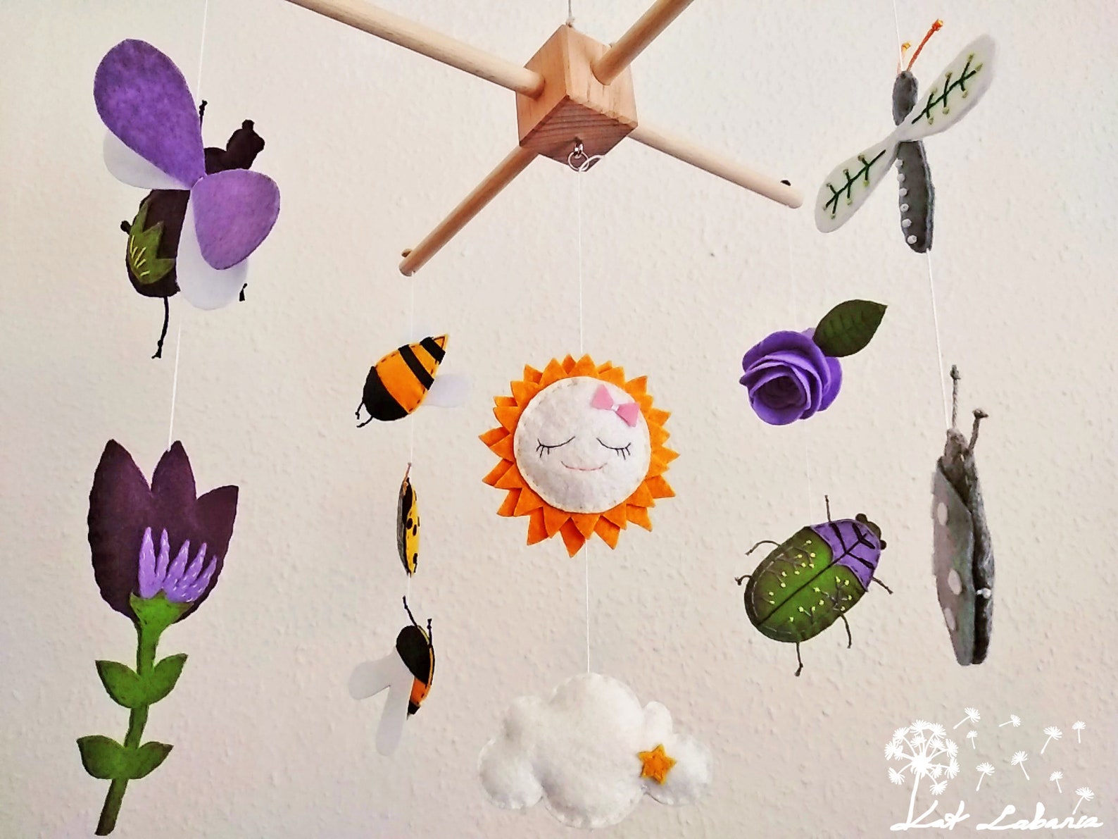 Beetles Baby Mobile Insect Mobile Bugs Decor Nature Nursery Etsy