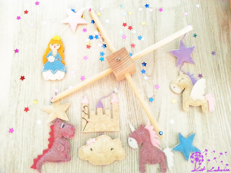 Princess Baby Mobile Crib Mobile Cot Mobile Pegasus Mobile Etsy