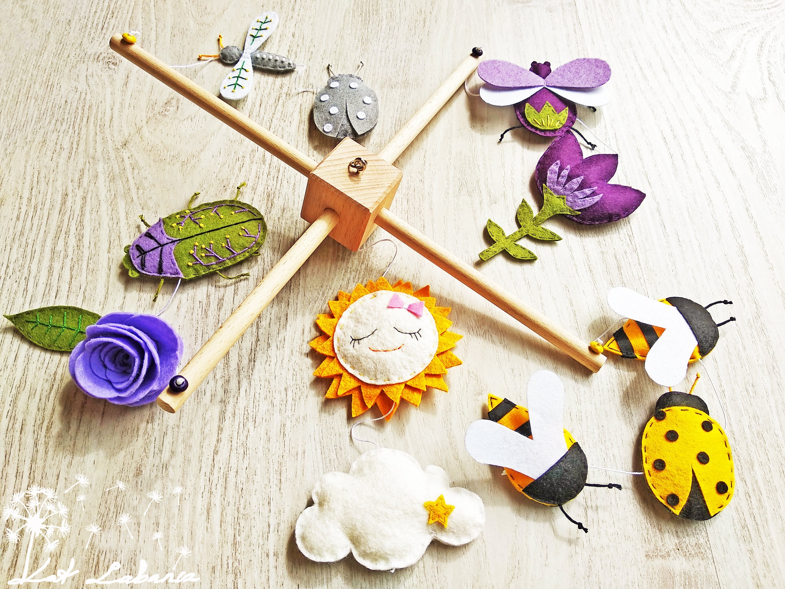 Beetles Baby Mobile Insect Mobile Bugs Decor Nature Nursery Etsy