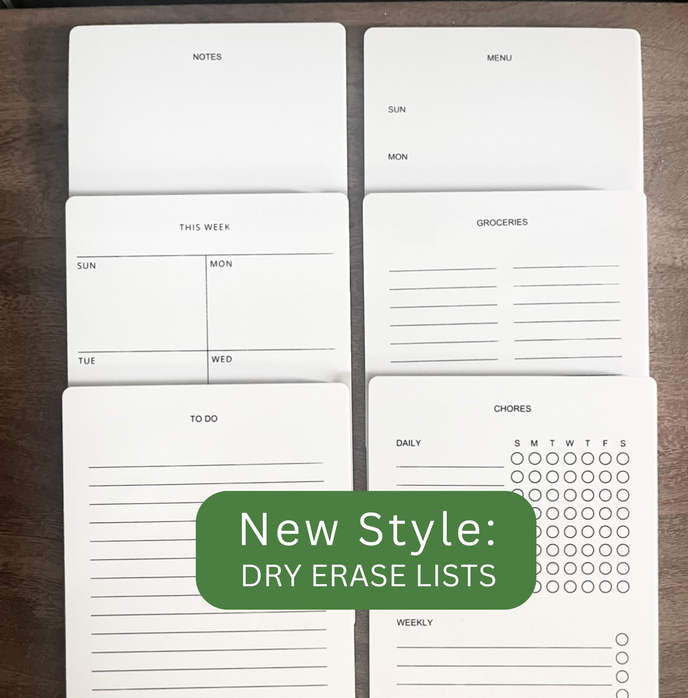 Magnetic Whiteboard Dry Erase Board By The Magnet Shop - Meal Planner, Memo, Fridge