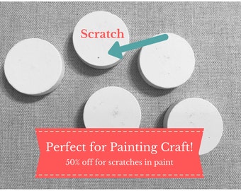 DAMAGED & 50% off: CRAZY Strong Wooden Magnets with Scuffed Paint! Paint Your Own Wooden Magnets, Command Center or Refrigerator Magnets