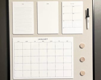2&#39;x2&#39; Magnetic Board Organizer for Home or Office Organization Attractive Custom Command Center Family Communication Station