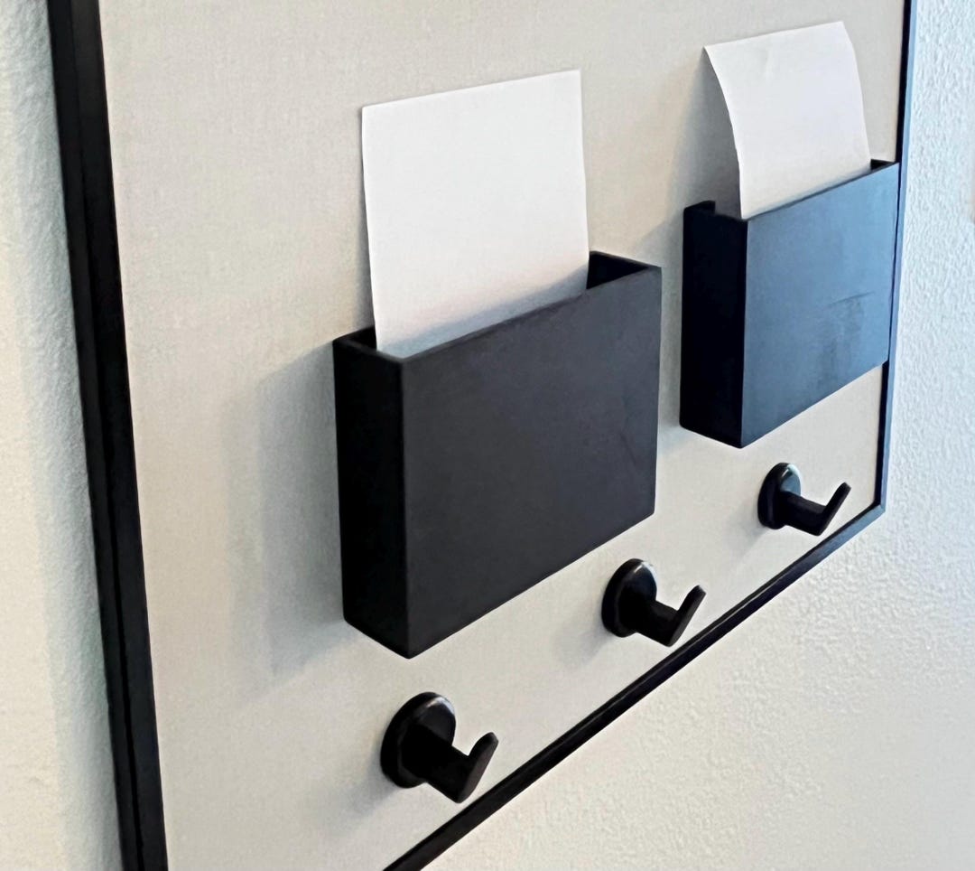 Greeter Wall Entryway Mail Center Storage and Organization Board, Custom Mail Slots ...