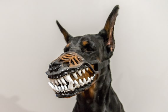 dog muzzle with teeth for sale