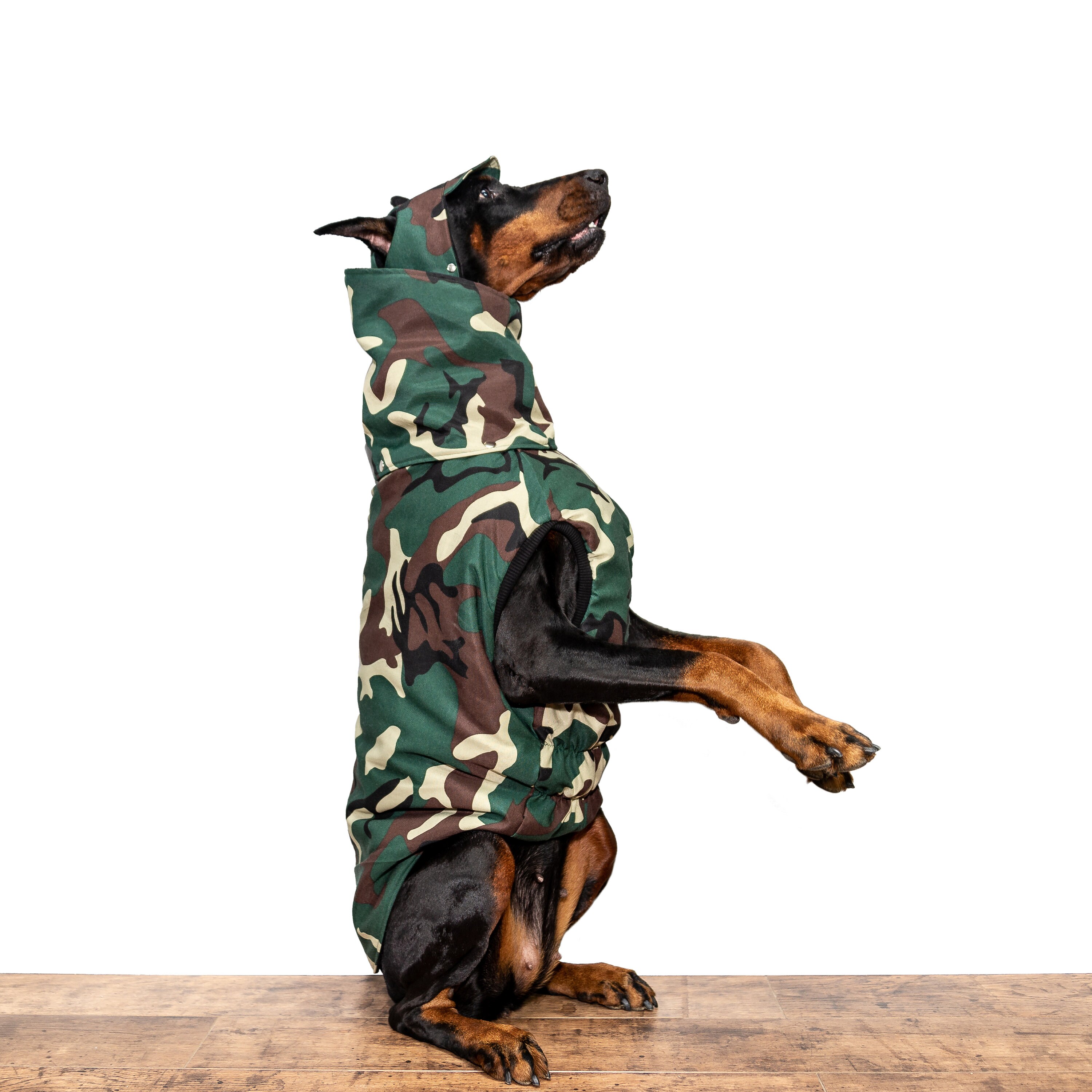 Camouflage Doberman Coat Pet Dog Winter Jacket Doberman Etsy