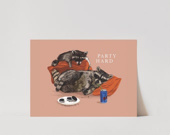 Party Animals Postcard
