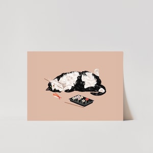 Sushi Cat Postcard