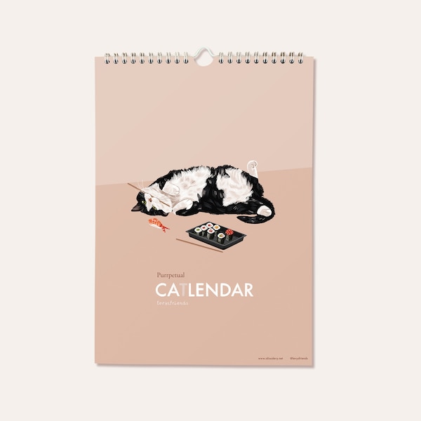 Calendario de etiquetas Katzen