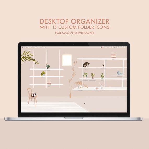 Organizador de fondos de pantalla de escritorio con iconos - Etsy México Organizador de fondos de pantalla de escritorio con iconos - Etsy México