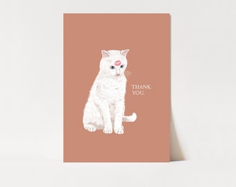 Thank you kiss - A6 Postcard - limited edition