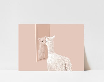 Self Love Alpaca Postcard