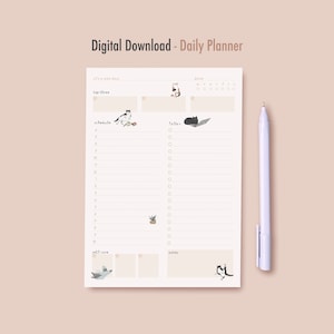 Digital Download daily planner cats