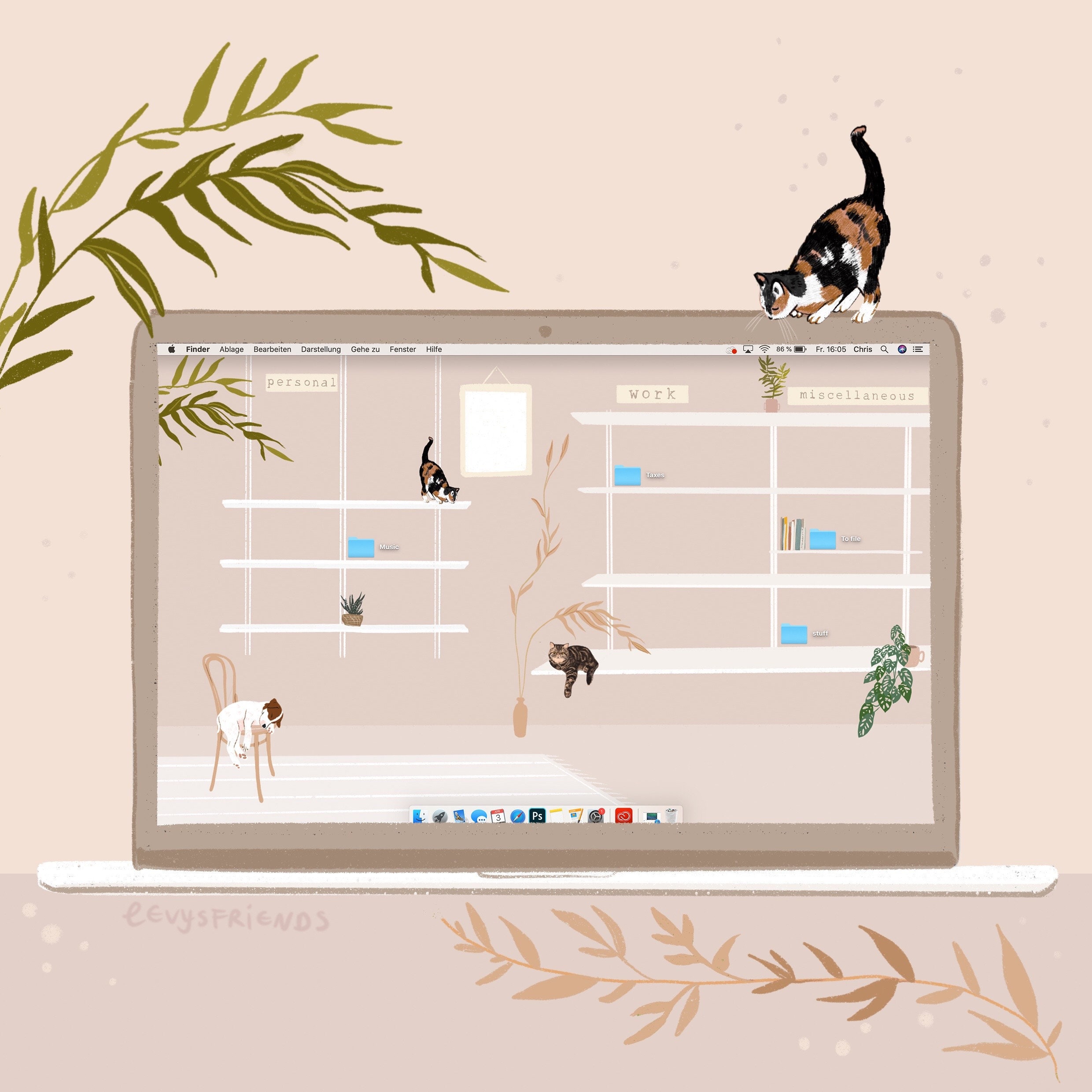 Desktop Organizer Desktop Wallpaper Digital Download | Etsy