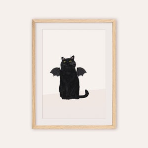 Vampire Cat art print