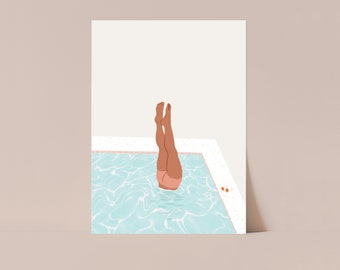 Pool Butt Postcard