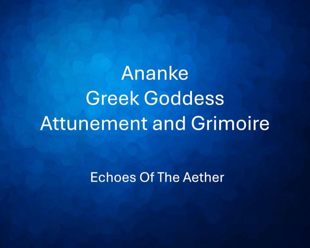 Ananke Greek Goddess Attunement and Grimoire - Etsy