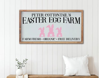 Peter Cottontail Sign, Easter Bunny Sign, Farmhouse Easter Decor, Easter Entryway Decor, Wood Easter Sign, Spring Decor, Easter Mantel Decor
