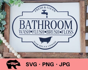 Download Rustic Bathroom Svg Etsy
