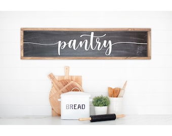 Kitchen Pantry Sign, Pantry Door Sign, Pantry Decor, Wood Pantry Sign, Modern Farmhouse Kitchen Sign, Kitchen Wall Decor, Kitchen Wall Art