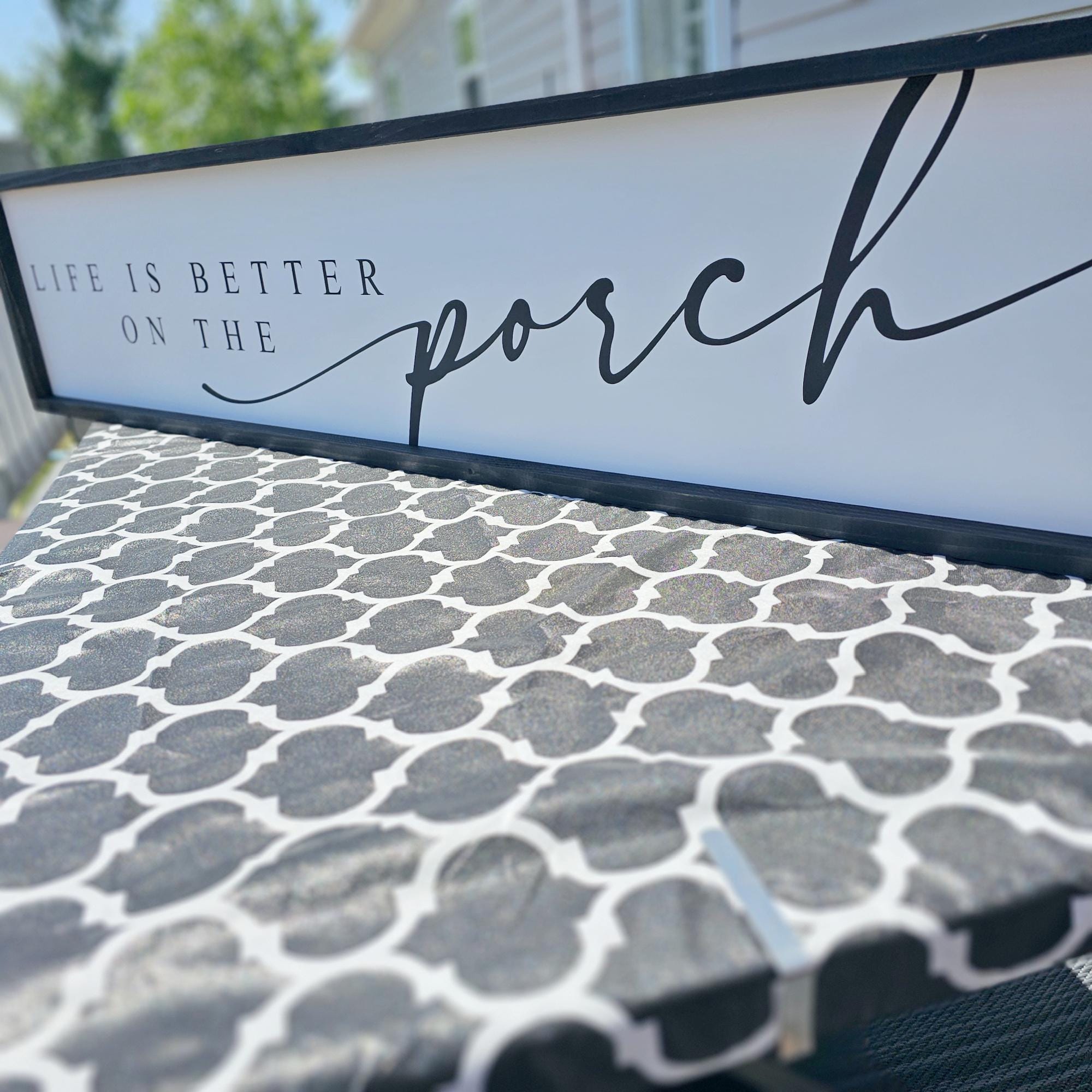 Life is Better on the Porch Sign, Modern Farmhouse Spring Front Porch ...