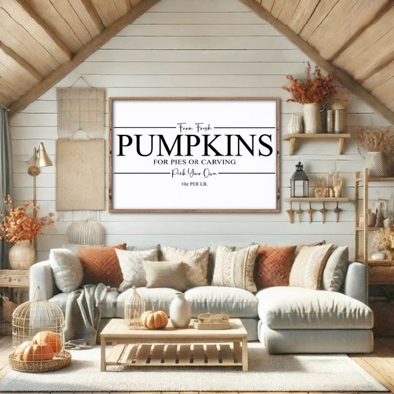 Farm Fresh Pumpkins Fall Sign, Farmhouse Fall Market Wood Sign, Rustic Fall Wood Decor, Fall Sign, Fall Mantle Decor, Autumn Decor