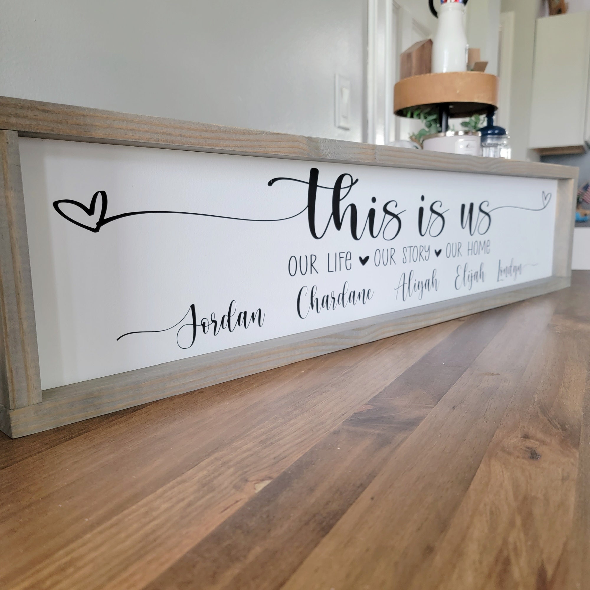 This is Us Family Sign, Personalized This is Us Sign, Family Name Sign ...