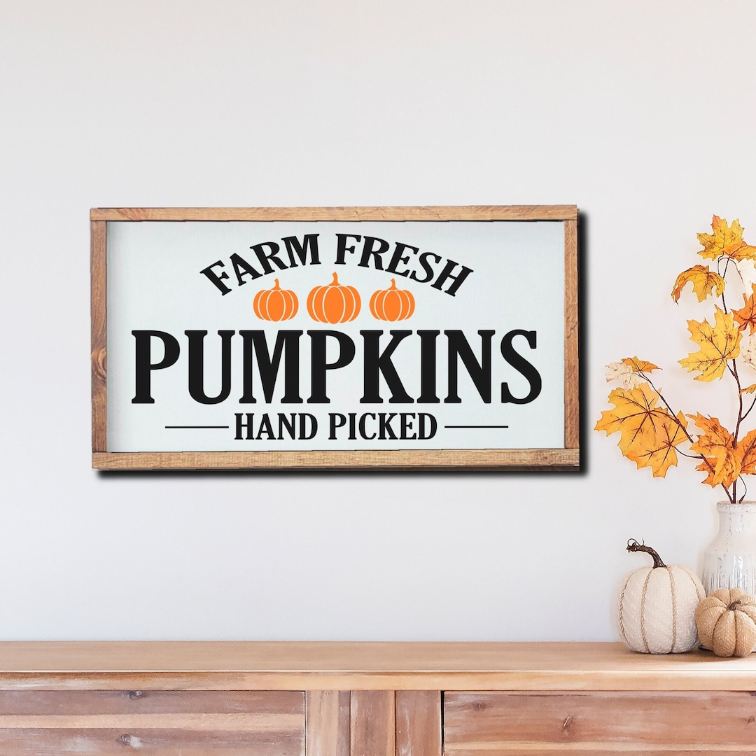 Farm Fresh Pumpkins Sign main image 1