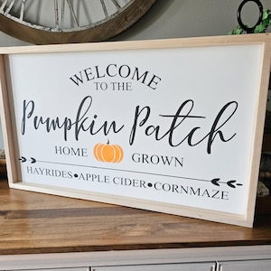 Welcome to the Pumpkin Patch Sign, Pumpkin Patch Sign, Fall Wood Sign, Fall Farmhouse Sign, Fall Market Sign, Fall Sign, Fall Mantle Decor