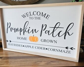 Welcome to the Pumpkin Patch Sign, Pumpkin Patch Sign, Fall Wood Sign, Fall Farmhouse Sign, Fall Market Sign, Fall Sign, Fall Mantle Decor