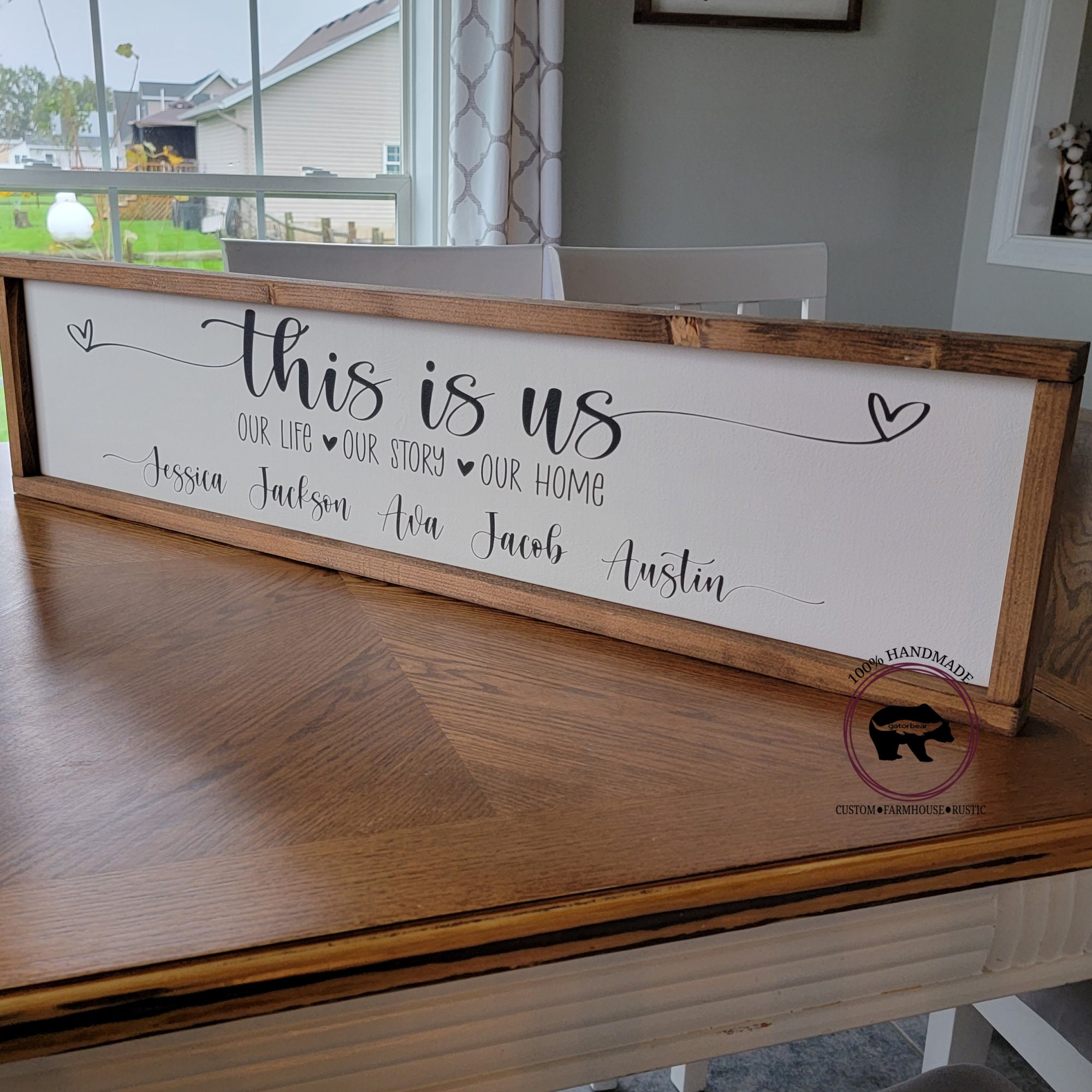 This is Us Family Sign, Personalized This is Us Sign, Family Name Sign ...
