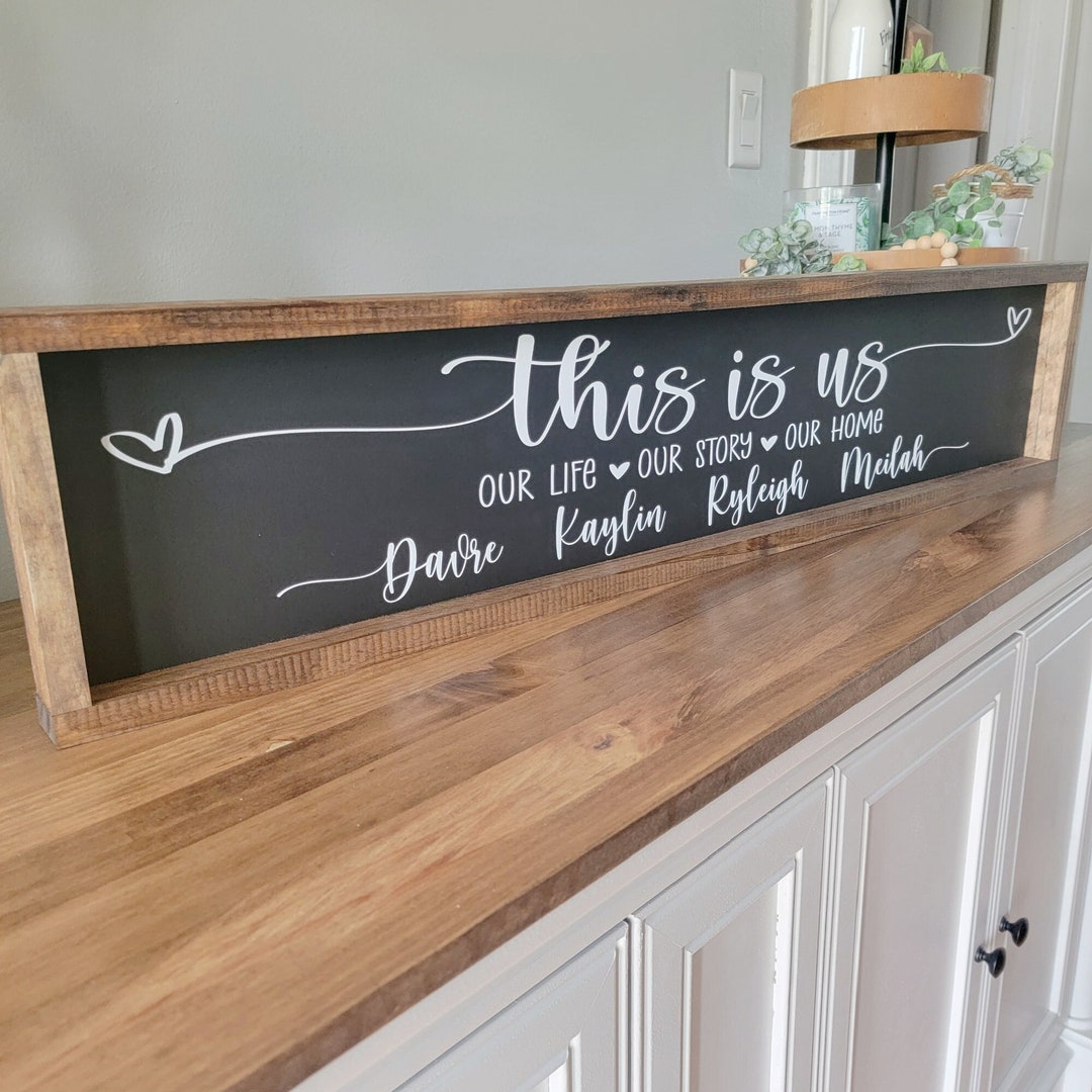 This is Us Family Sign, Personalized This is Us Sign, Family Name Sign ...