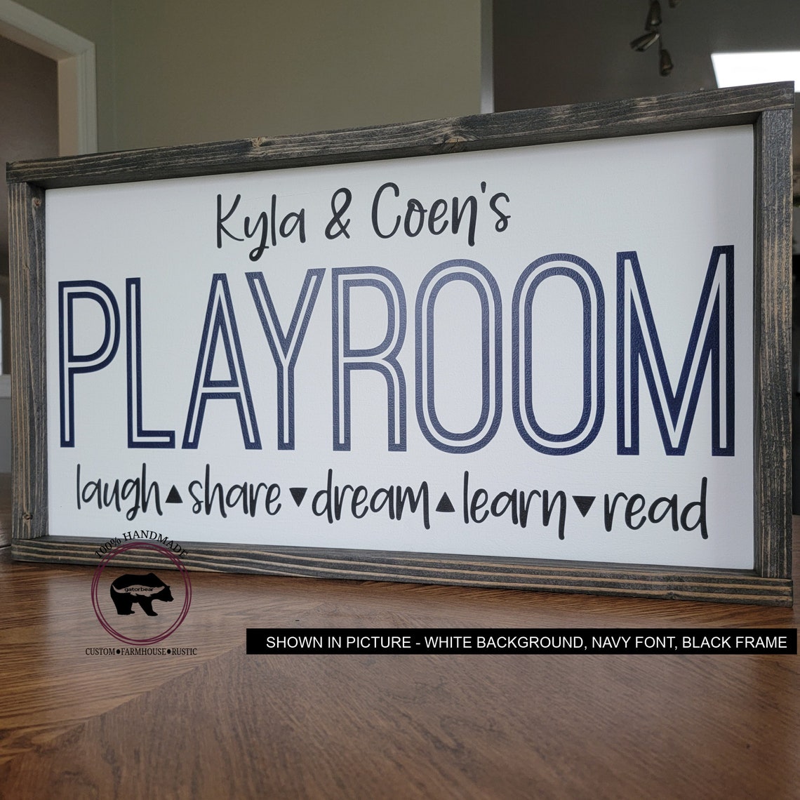 Personalized Playroom Wood Sign Custom Playroom Sign Etsy
